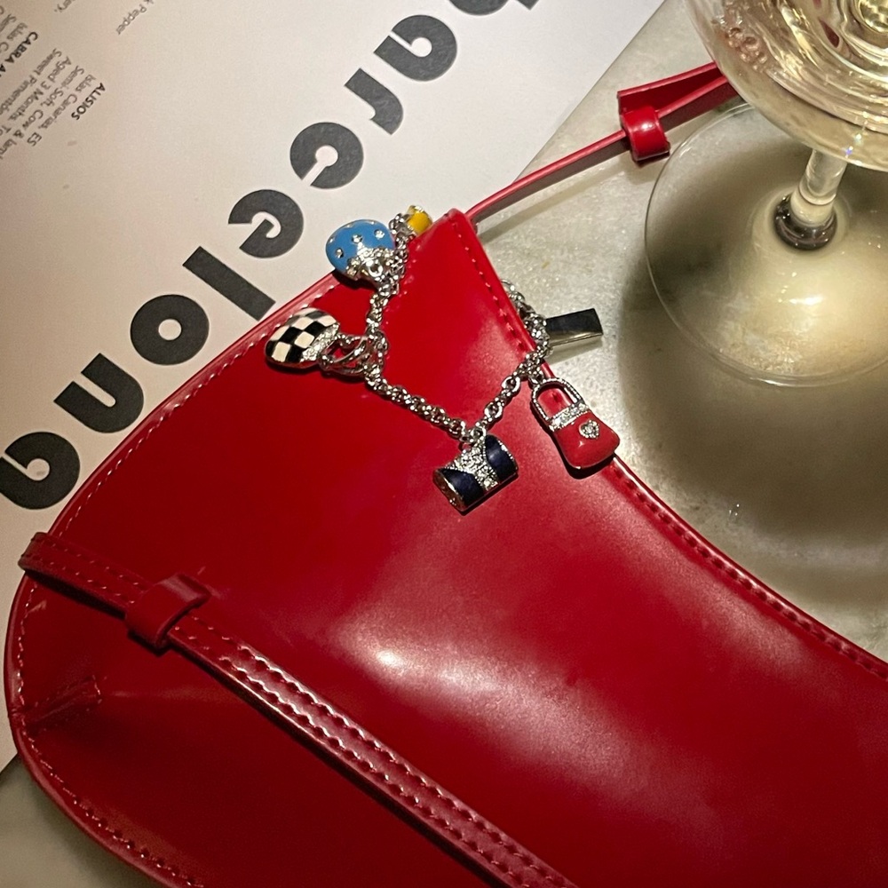 Enamel Purses Bag Charm/Charm Bracelet